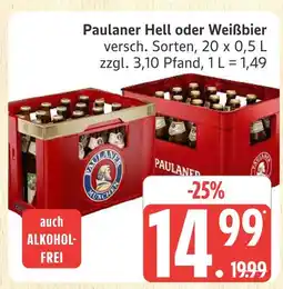 Marktkauf Paulaner hell Angebot