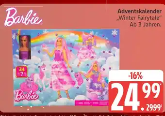 Marktkauf Barbie adventskalender winter fairytale Angebot