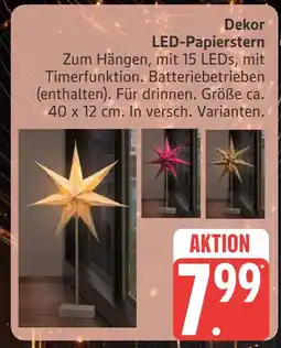 Marktkauf Dekor led-papierstern Angebot