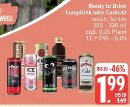 Marktkauf Ready to drink longdrink oder cocktail Angebot