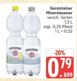 Marktkauf Gerolsteiner mineralwasser lemon Angebot