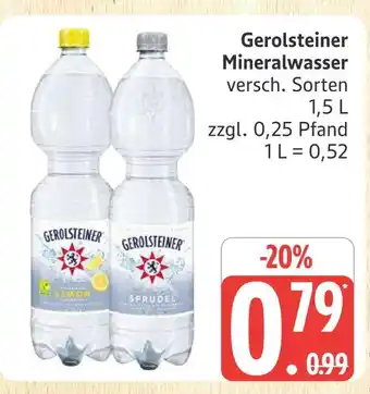 Marktkauf Gerolsteiner mineralwasser lemon Angebot