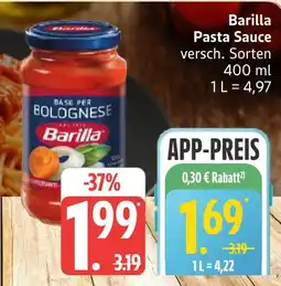 Marktkauf Barilla pasta sauce Angebot