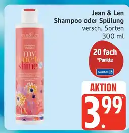 Marktkauf Jean & len shampoo Angebot