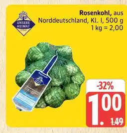 Marktkauf Unsere heimat rosenkohl Angebot