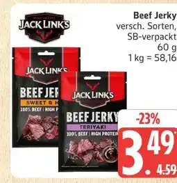 Marktkauf Jack link's beef jerky sweet & hot Angebot