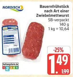 Marktkauf Nordisch bauernfrühstück nach art einer zwiebelmettwurst Angebot