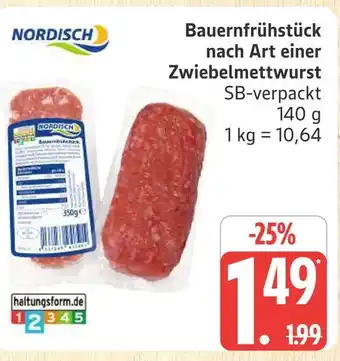 Marktkauf Nordisch bauernfrühstück nach art einer zwiebelmettwurst Angebot