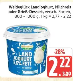 Marktkauf Weideglück landjoghurt Angebot