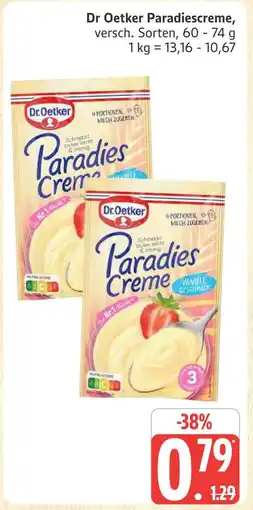 Marktkauf Dr oetker paradiescreme vanille geschmack Angebot