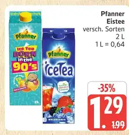 Marktkauf Pfanner ice tea born in the 90's Angebot
