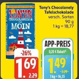 Marktkauf Tony's chocolonely tafelschokolade Angebot