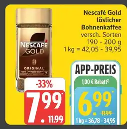 Marktkauf Nescafé gold löslicher bohnenkaffee Angebot