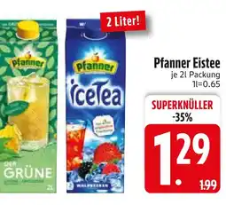 Edeka Pfanner der grüne Angebot