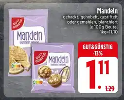 Edeka Gut&günstig mandel gehackt Angebot