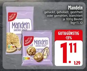 Edeka Gut&günstig mandel gehackt Angebot