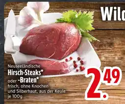 Edeka Hirsch-steaks Angebot