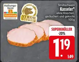 Edeka Stroh schwein kasseler Angebot