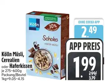 Edeka Kölln müsli, cerealien Angebot