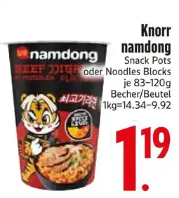 Edeka Knorr snack pots Angebot