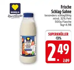 Edeka Edeka herzstücke frische schlag-sahne Angebot