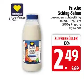 Edeka Edeka herzstücke frische schlag-sahne Angebot