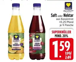Edeka Edeka herzstücke saft orange Angebot