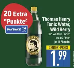 Edeka Thomas henry tonic water, wild berry Angebot