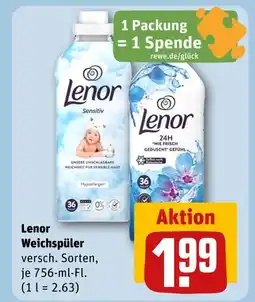REWE Lenor sensitiv Angebot