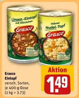 REWE Erasco linsen-eintopf mit würstchen Angebot