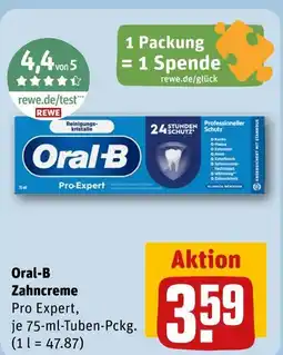 REWE Oral-b zahncreme pro expert Angebot