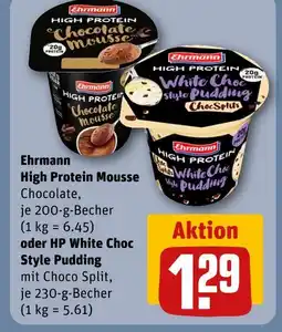 REWE Ehrmann high protein mousse chocolate Angebot