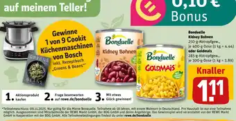 REWE Bonduelle kidney bohnen oder goldmais Angebot
