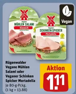 REWE Rügenwalder vegane mühlen salami klassisch Angebot