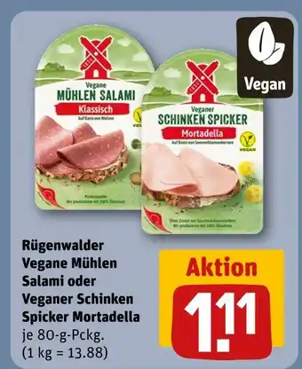 REWE Rügenwalder vegane mühlen salami klassisch Angebot