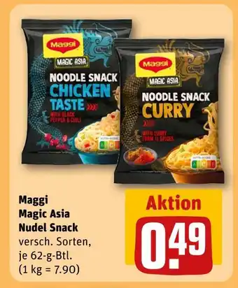 REWE Maggi magic asia noodle snack chicken taste Angebot