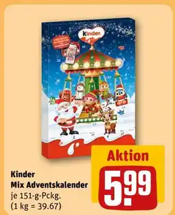 REWE Kinder mix adventskalender Angebot