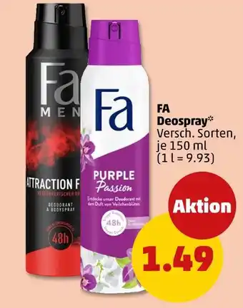 PENNY Fa deospray Angebot