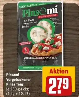 REWE Pinsami vorgebackener pinsa teig Angebot