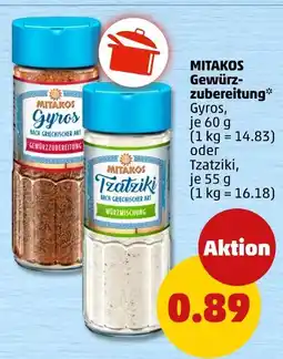 PENNY Mitakos gewürzzubereitung gyros Angebot