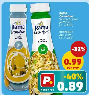 PENNY Rama cremfine Angebot