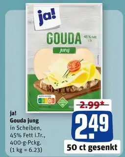 REWE Ja! gouda jung Angebot