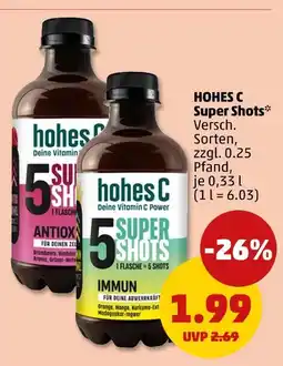 PENNY Hohes c super shots antioxidant oder super shots immun Angebot