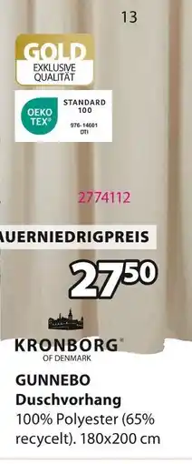 Jysk Kronborg gunnebo duschvorhang Angebot