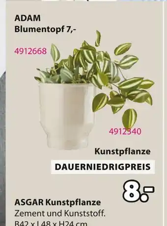 Jysk Asgar kunstpflanze Angebot