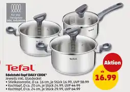 PENNY Tefal edelstahl-topf daily cook stielkasserolle Angebot