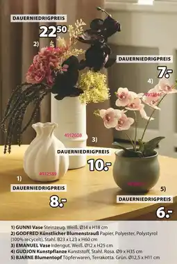 Jysk Gunni vase steinzeug Angebot