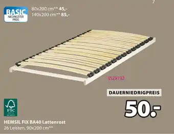 Jysk Hemsil fix ba40 lattenrost Angebot