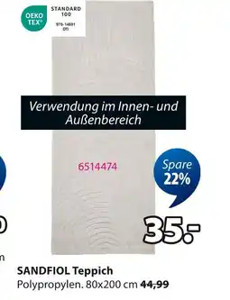 Jysk Sandfiol teppich Angebot