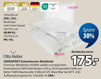 Jysk Greenfirst entendaunen-bettdecke Angebot